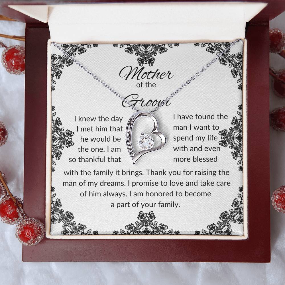 To Mother of the Groom | I Knew The Day | Forever Love Necklace