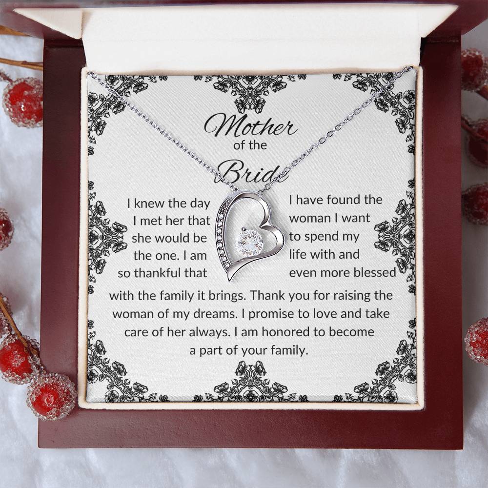 To Mother of the Bride | I Knew The Day | Forever Love Necklace