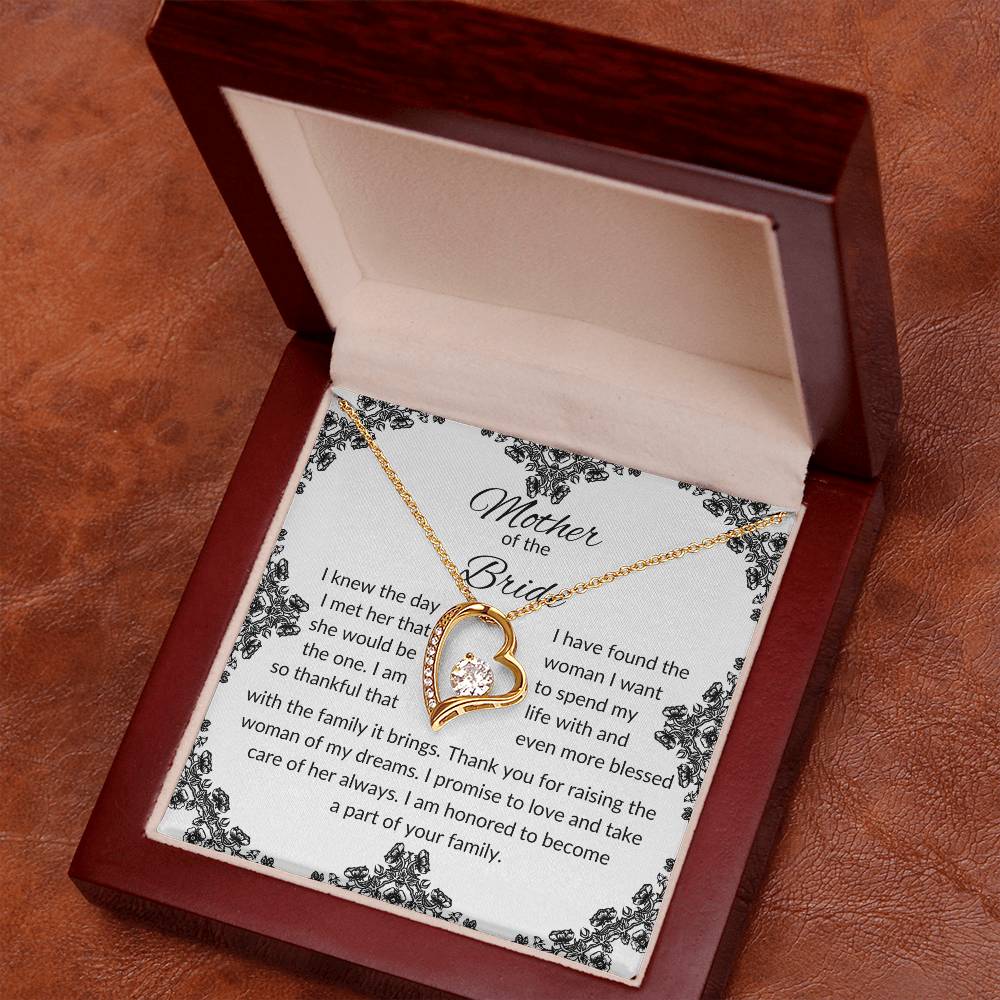 To Mother of the Bride | I Knew The Day | Forever Love Necklace