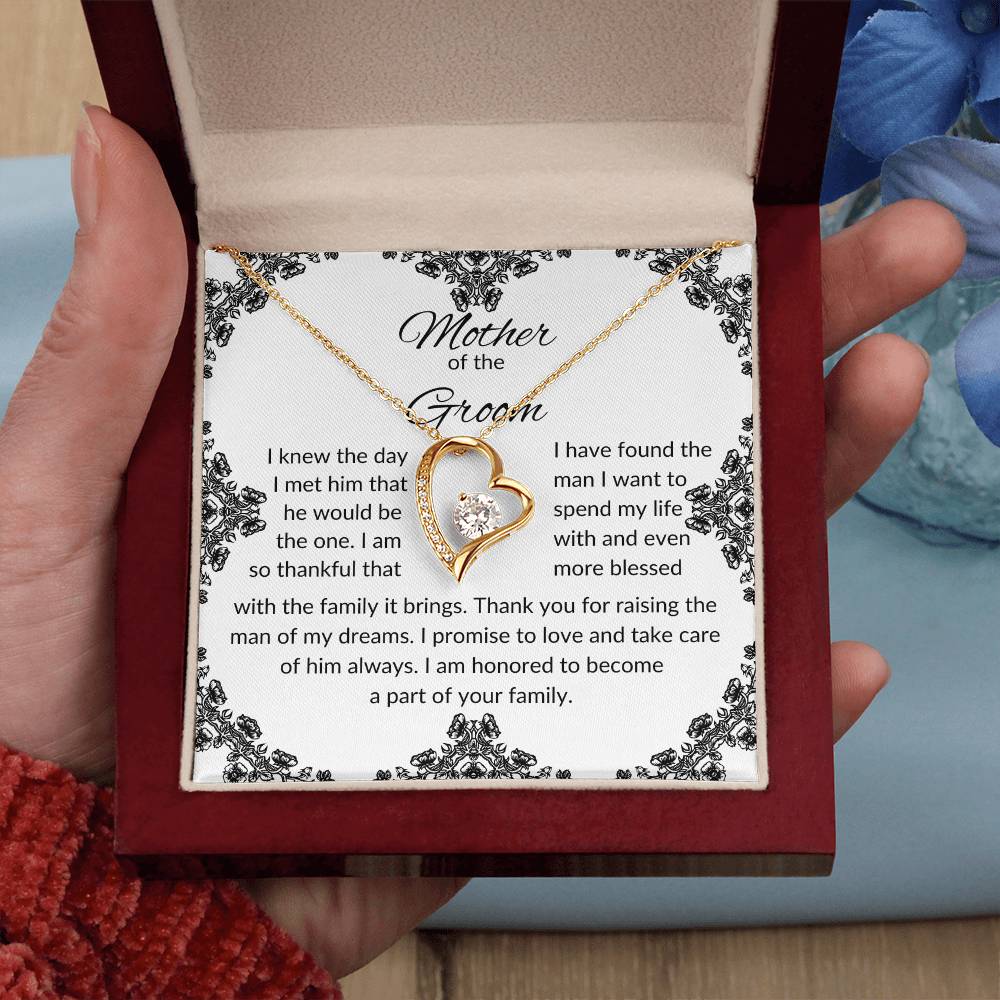 To Mother of the Groom | I Knew The Day | Forever Love Necklace