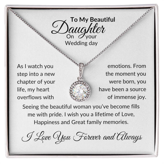 To Daughter on Wedding Day | As I Watch You Step | Eternal Hope Necklace