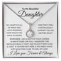 To My Beautiful Daughter | My Heart Is Full of Pride | Eternal Hope Necklace