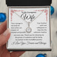 To My Courageous Wife | Your Courage is Bold Ink | Eternal Hope Necklace