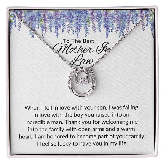 To Best Mother In Law From Her | When I Fell In Love | Lucky In Love Necklace