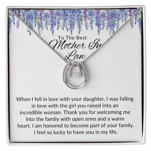 To Best Mother In Law From Him | When I Fell In Love | Lucky In Love Necklace