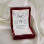 To Daughter on Wedding Day From Parents | As I Watch You Step | Lucky In Love Necklace