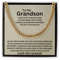 To My Grandson | As You Grow Older | Cuban Link Chain