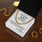 To My Amazing son Wherever Your Journey Takes You | Cuban Link Chain