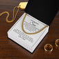 To My Wonderful Son | Whenever You Feel Inadequate | Cuban Chain Necklace