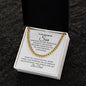 To My Wonderful Son | Whenever You Feel Inadequate | Cuban Chain Necklace
