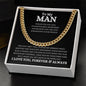 To My Man | Whenever You Feel Overwhelmed | Cuban Link Chain
