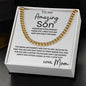 To My Amazing son Wherever Your Journey Takes You | Cuban Link Chain