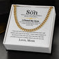 To My Son, When You Wear This Necklace | Cuban Link Chain