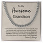 To My Awesome Grandson I Can't Promise I Will Be Here | Cuban Link Chain