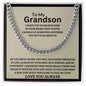 To My Grandson | As You Grow Older | Cuban Link Chain