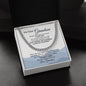 My Dear Grandson Always Remember How Much I Love You Love Grandma | Cuban Link Chain