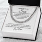 To My Wonderful Son | Whenever You Feel Inadequate | Cuban Chain Necklace