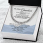 My Dear Grandson Always Remember How Much I Love You Love Grandma | Cuban Link Chain