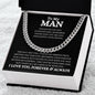 To My Man | Whenever You Feel Overwhelmed | Cuban Link Chain