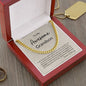To My Awesome Grandson I Can't Promise I Will Be Here | Cuban Link Chain