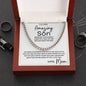 To My Amazing son Wherever Your Journey Takes You | Cuban Link Chain