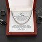 To My Wonderful Son | Whenever You Feel Inadequate | Cuban Chain Necklace