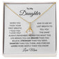 To My Daughter | When You Took Your First Breath | Alluring Beauty Necklace