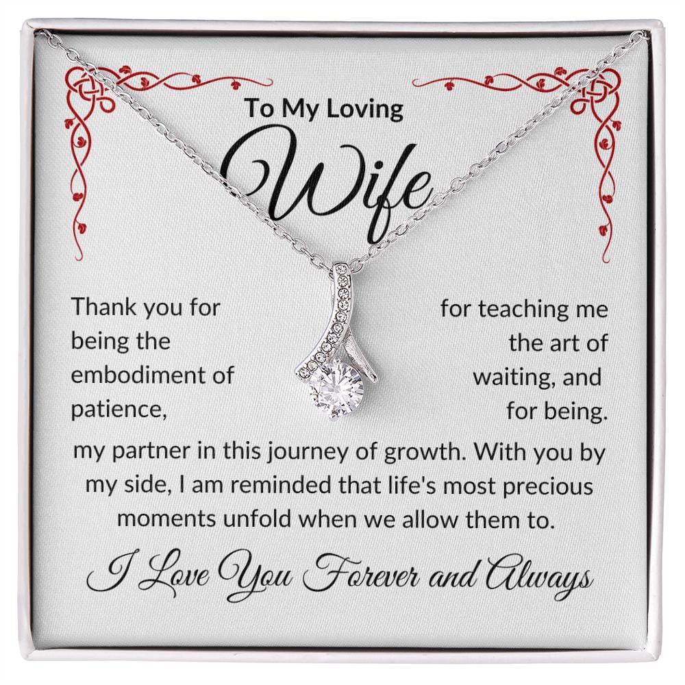 To My Loving Wife | Thank You Patience | Alluring Beauty Necklace