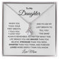 To My Daughter | When You Took Your First Breath | Alluring Beauty Necklace