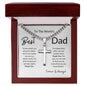 To The World's Best Dad To The World You Are Just a Father | Artisan Cross Necklace