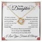 To My Daughter | If I Had To Choose Between Loving You And Breathing | Love Knot Necklace