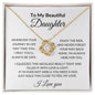 To My Daughter | Wherever Your Journey | Love Knot Necklace