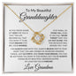To My Beautiful Granddaughter | As You Grow Older | Love Knot Necklace