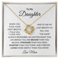To My Daughter | When You Took Your First Breath | Love Knot Necklace