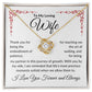 To My Loving Wife | Thank You Patience | Love Knot Necklace