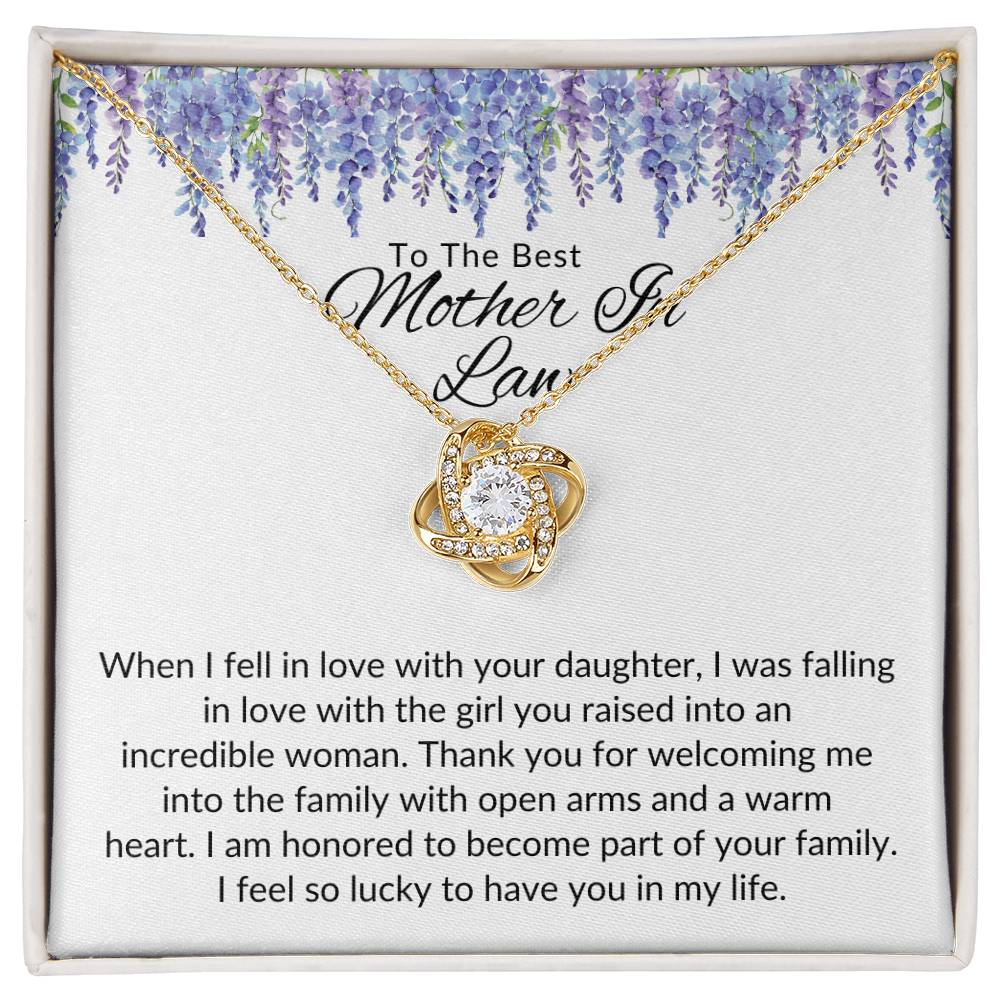 To Best Mother In Law From Him | When I Fell In Love | Love Knot Necklace