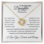 To Daughter on Wedding Day | As I Watch You Step | Love Knot Necklace