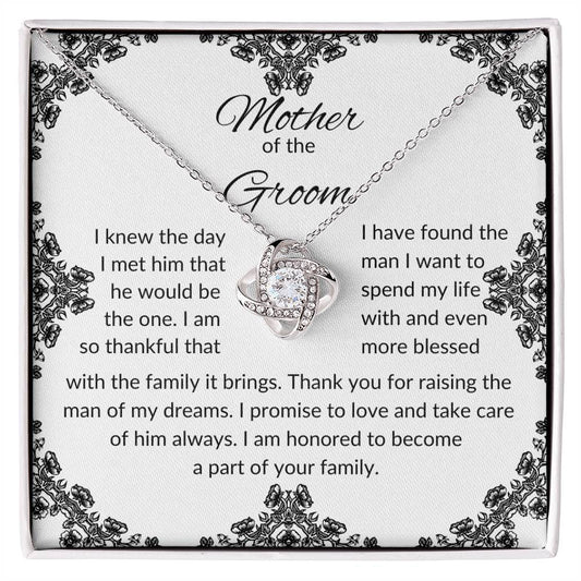 To Mother of the Groom | I Knew The Day | Love Knot Necklace