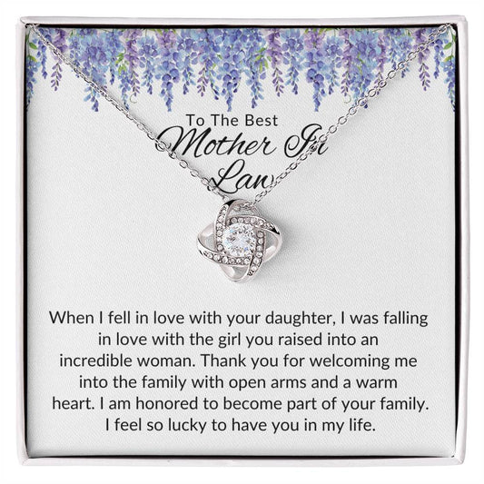 To Best Mother In Law From Him | When I Fell In Love | Love Knot Necklace