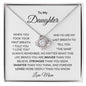 To My Daughter | When You Took Your First Breath | Love Knot Necklace