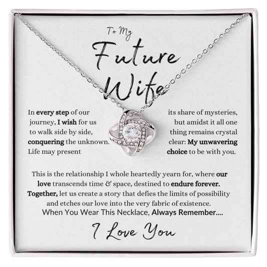 To My Future Wife | When You Wear This Necklace | Love Knot Necklace