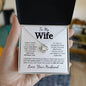 To My Wife | I Didn't Marry You So That I Could Live With You | Love Knot Necklace