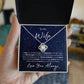 To My Wife | Wish You Nothing But Joy And Happiness | Love Knot Necklace
