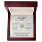 To Daughter on Wedding Day From Parents | As I Watch You Step | Love Knot Necklace