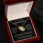 To My Beautiful Granddaughter | Someday When The Pages Gold | Love Knot Necklace