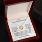 To My Granddaughter I Can't Promise I'll Be Here For The Rest Of Your Life, Love Grandpa | Love Knot Necklace