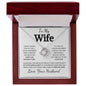 To My Wife | I Didn't Marry You So That I Could Live With You | Love Knot Necklace