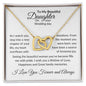 To Daughter on Wedding Day | As I Watch You Step | Interlocking Hearts Necklace