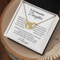 To My Daughter | Wherever Your Journey | Interlocking Hearts Necklace