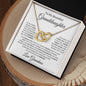 To My Beautiful Granddaughter | As You Grow Older | Interlocking Hearts Necklace